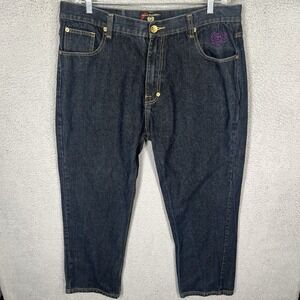 Phat Farm Jeans Mens 40x34 (38x29) Blue Classics Flap Pocket Y2K Denim